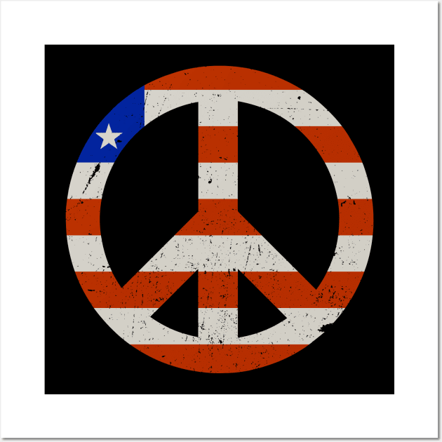 american pacific peace sign Wall Art by VizRad